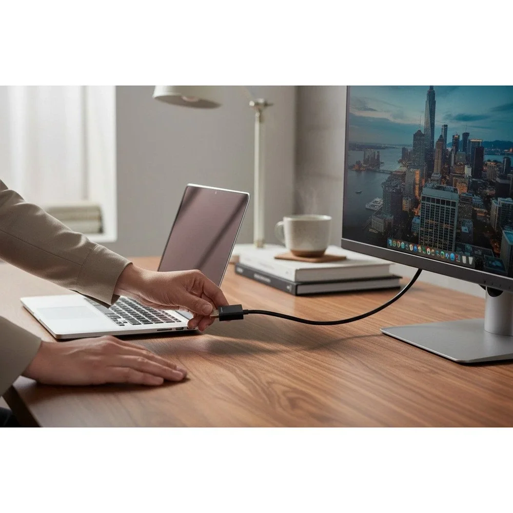 Best Buy Essentials DisplayPort to HDMI Adapter OS Black Very Good Video Cable